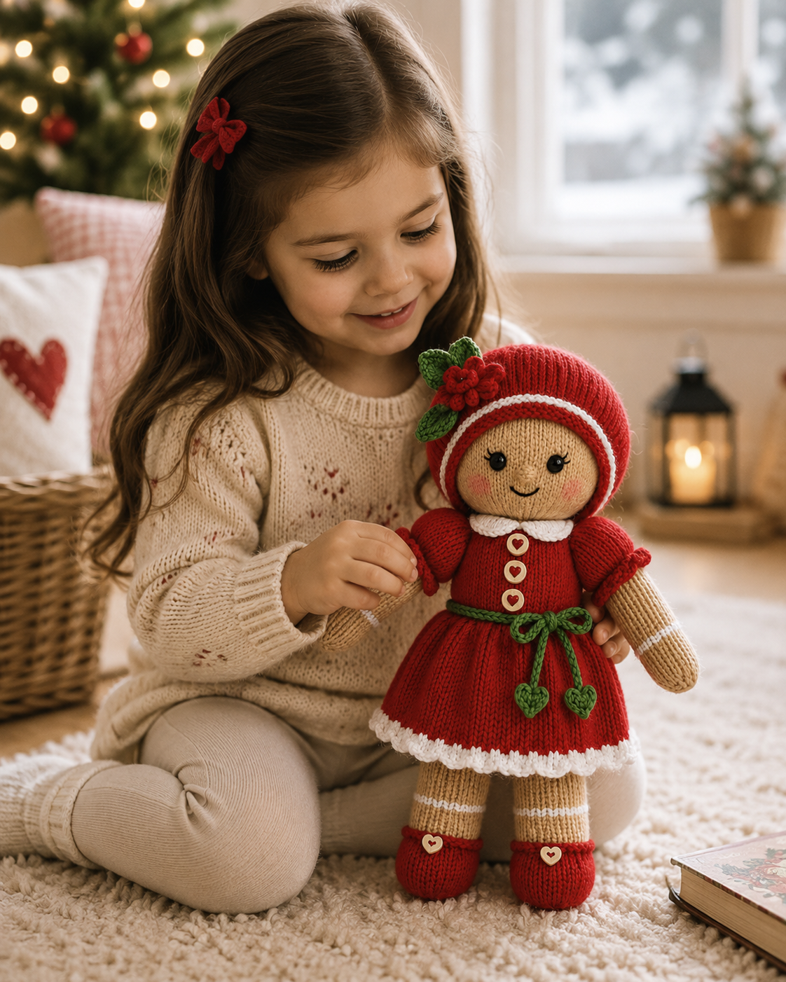 Doll Gingerbread Knitting Pattern