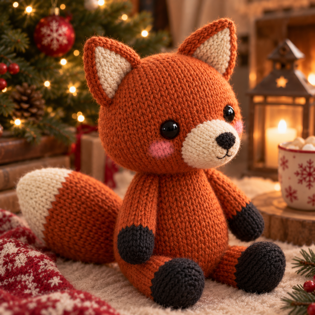 Cute Fox Knitting Pattern
