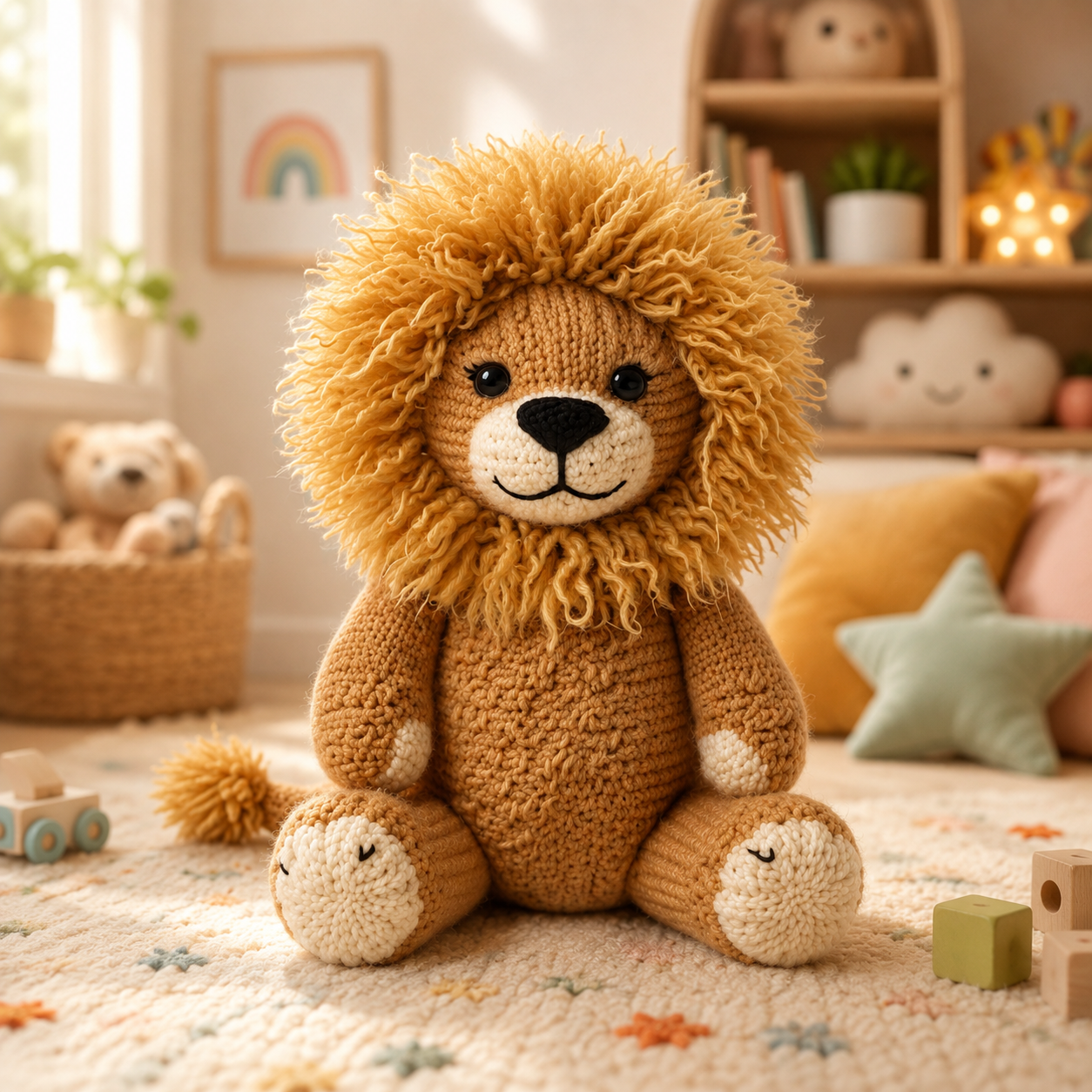 Baby Lion Knitting Pattern
