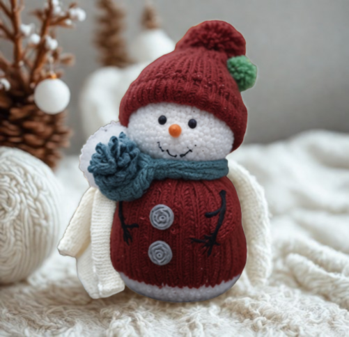Snowman Knitting Pattern