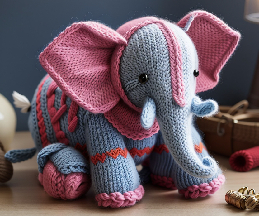 Elephant Knitting Pattern